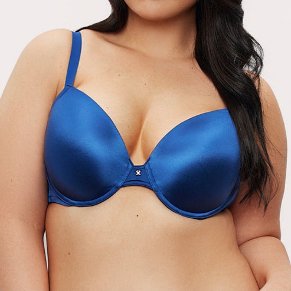 🫶FREDERICKS OF HOLLYWOOD Exxtreme Boost Bra in Limages Blue